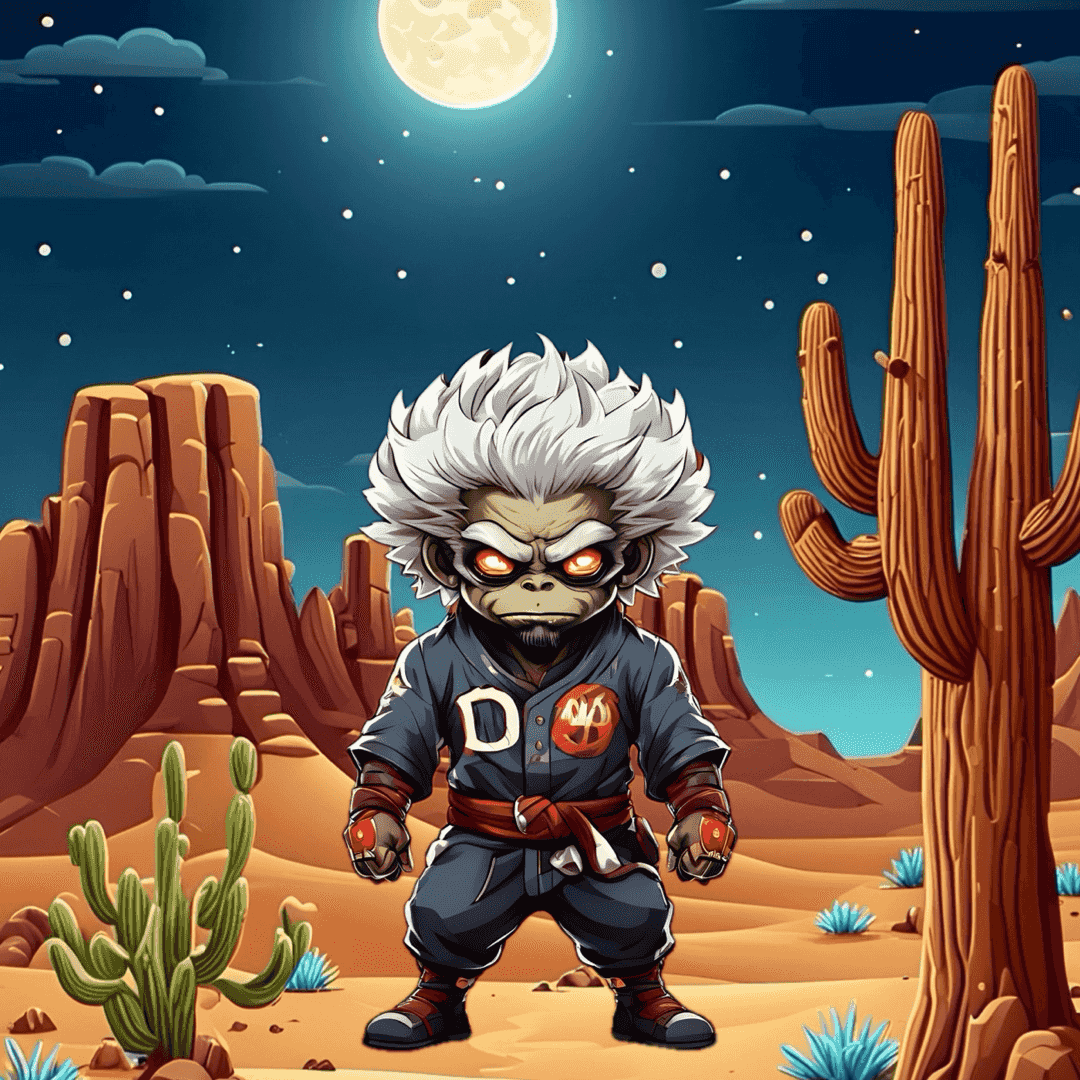 Jobu V1 Founder #103 — Desert Night background