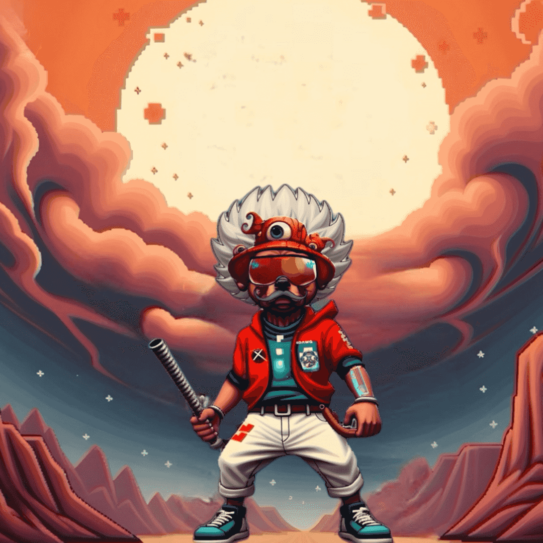 Jobu V1 Founder #111 — Blood Moon background