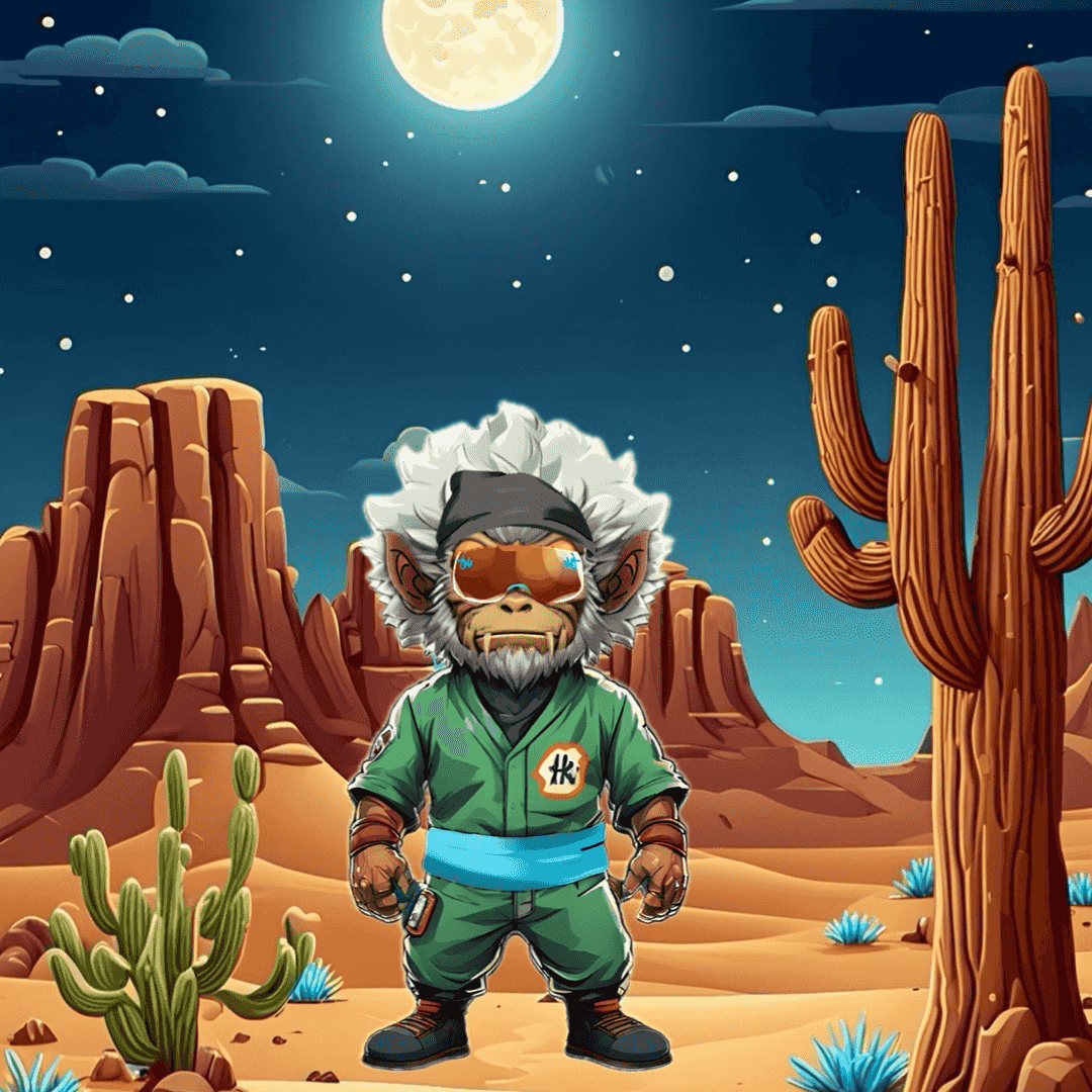 Jobu V1 Founder #017 — Desert Night background