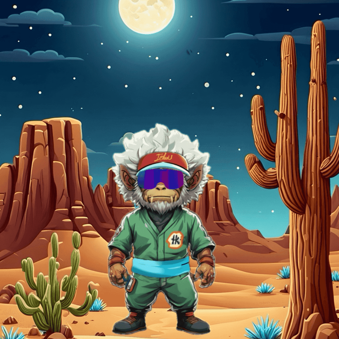 Jobu V1 Founder #018 — Desert Night background