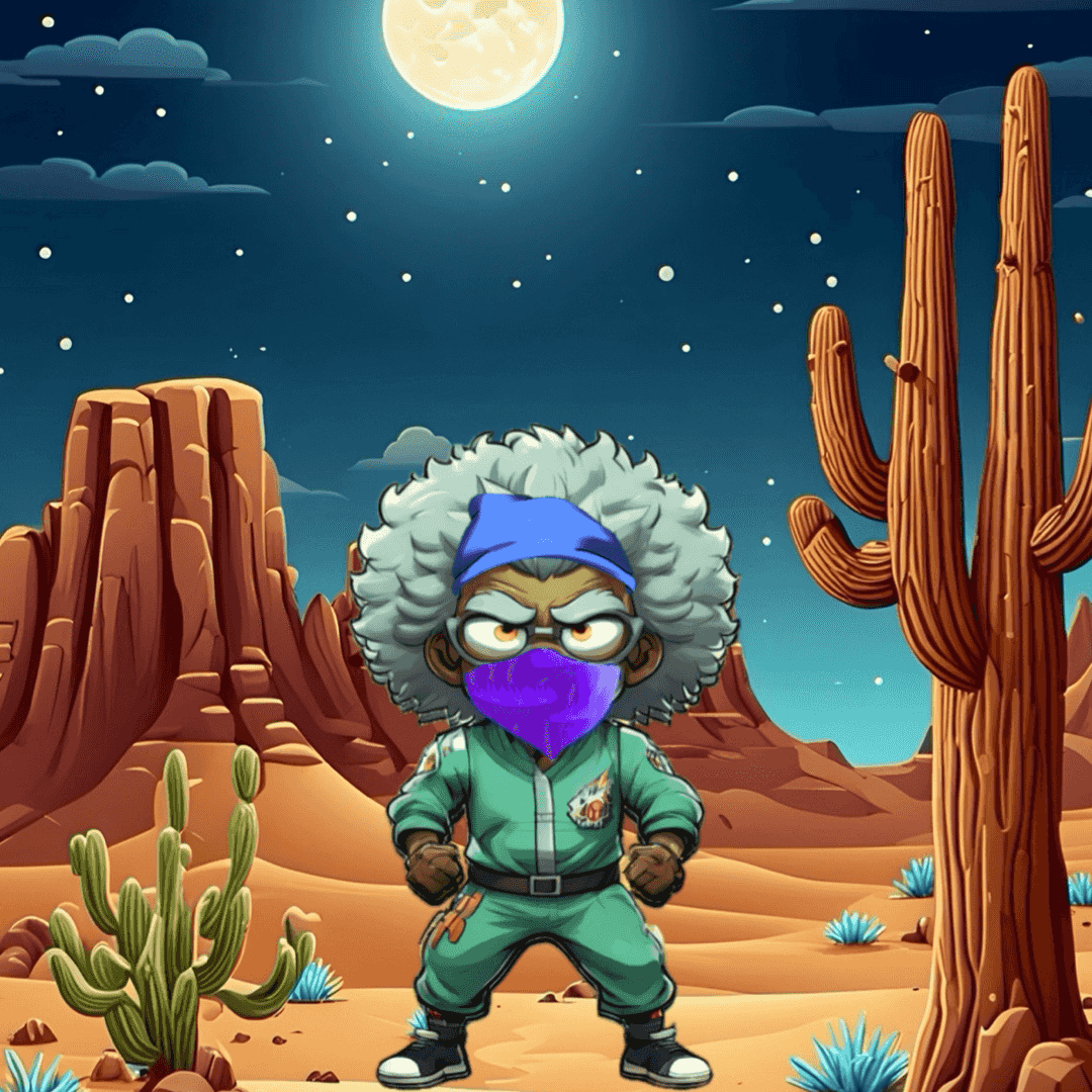 Jobu V1 Founder #021 — Desert Night background
