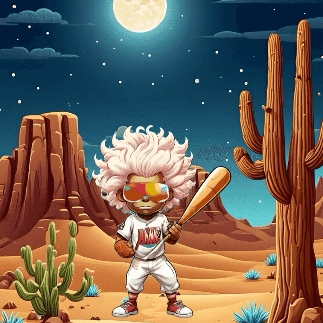 Jobu V1 Founder #026 — Desert Night background