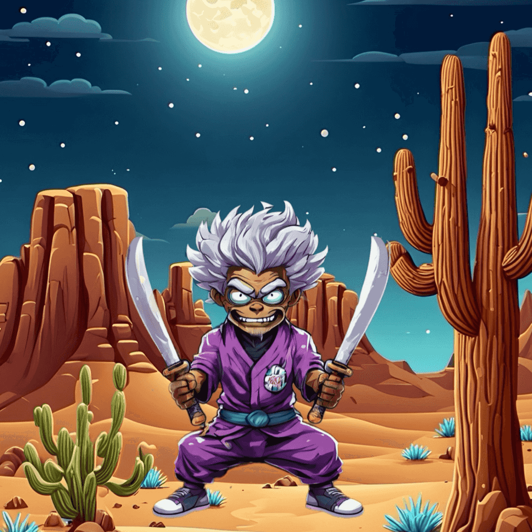 Jobu V1 Founder #030 — Desert Night background