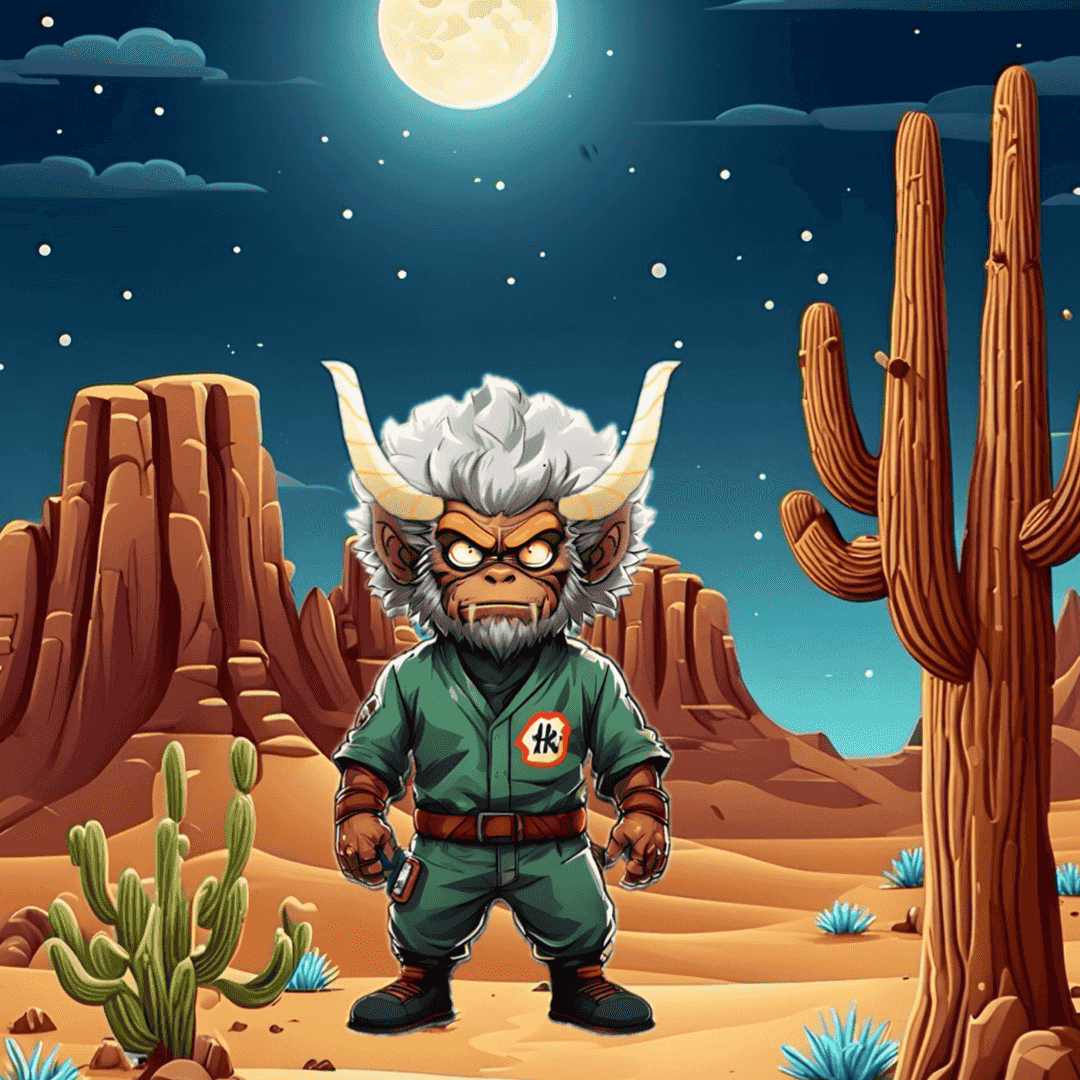 Jobu V1 Founder #031 — Desert Night background