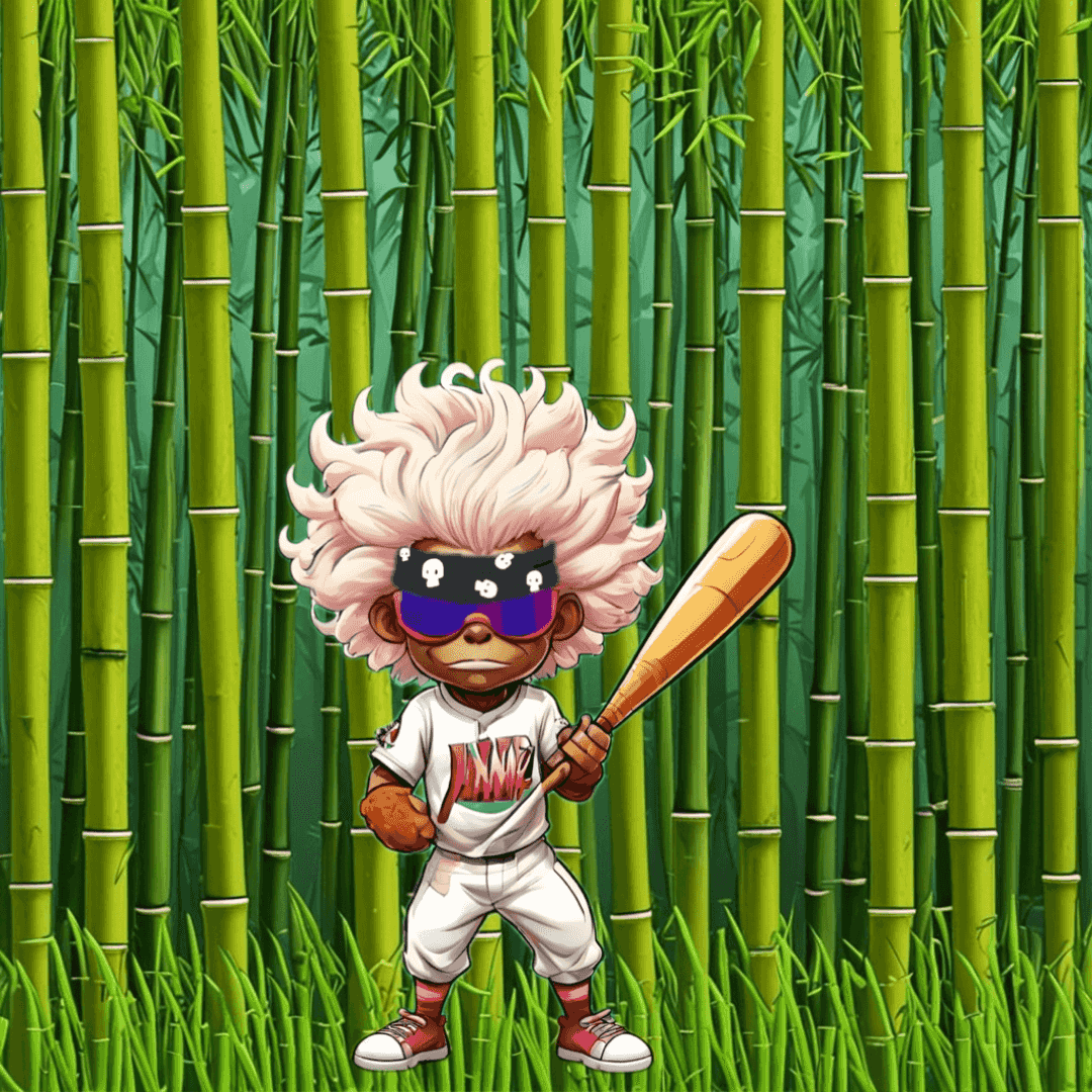 Jobu V1 Founder #042 — Bamboo Grove background