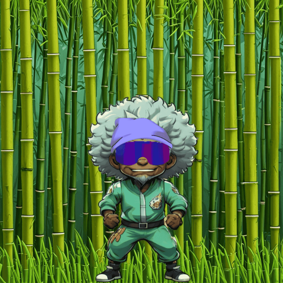 Jobu V1 Founder #045 — Bamboo Grove background