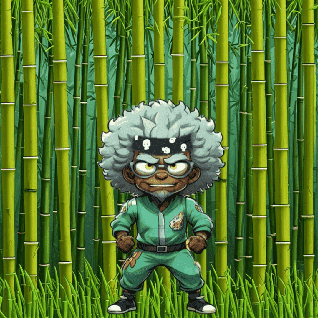 Jobu V1 Founder #046 — Bamboo Grove background