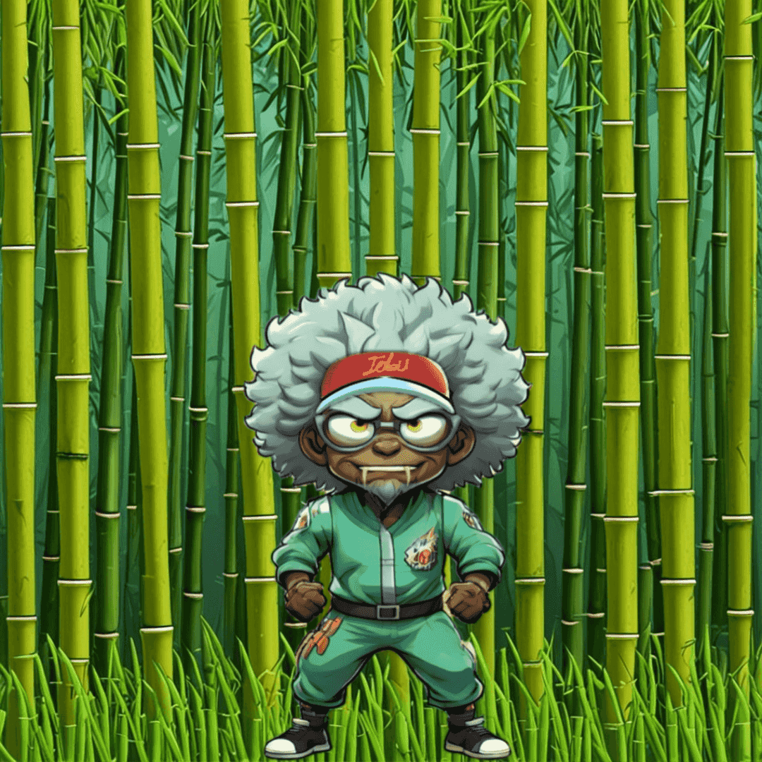 Jobu V1 Founder #047 — Bamboo Grove background