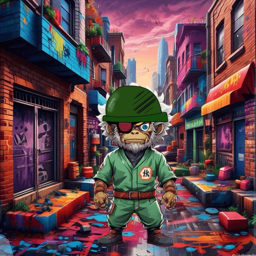 Jobu V1 Founder #005 — Graffiti Alley background