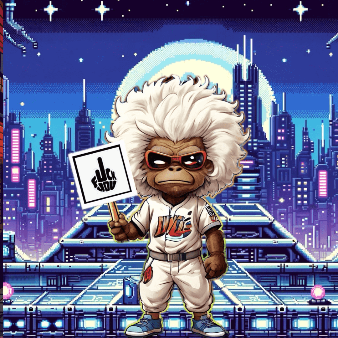 Jobu V1 Founder #056 — Cyber City background