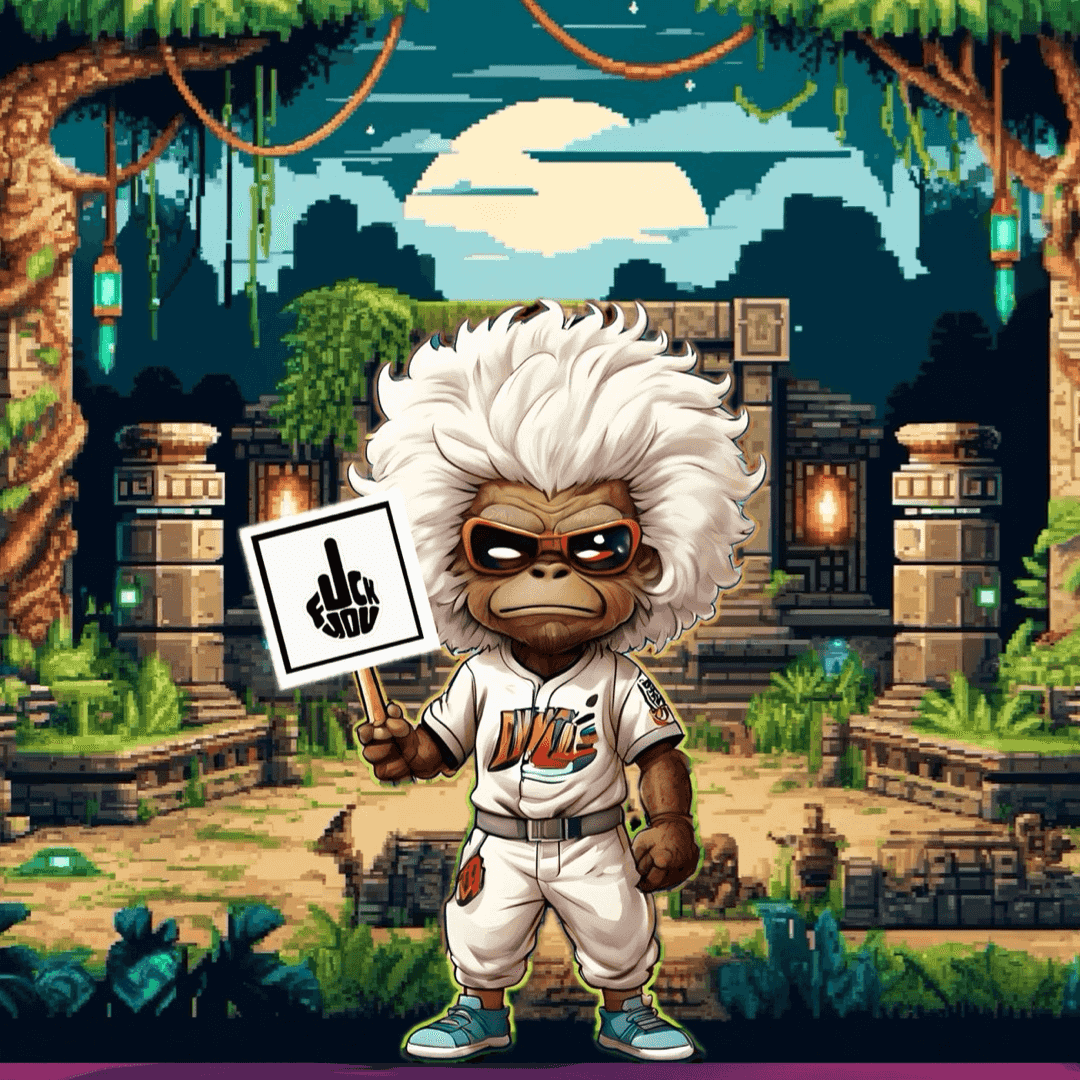 Jobu V1 Founder #074 — Jungle Ruins background