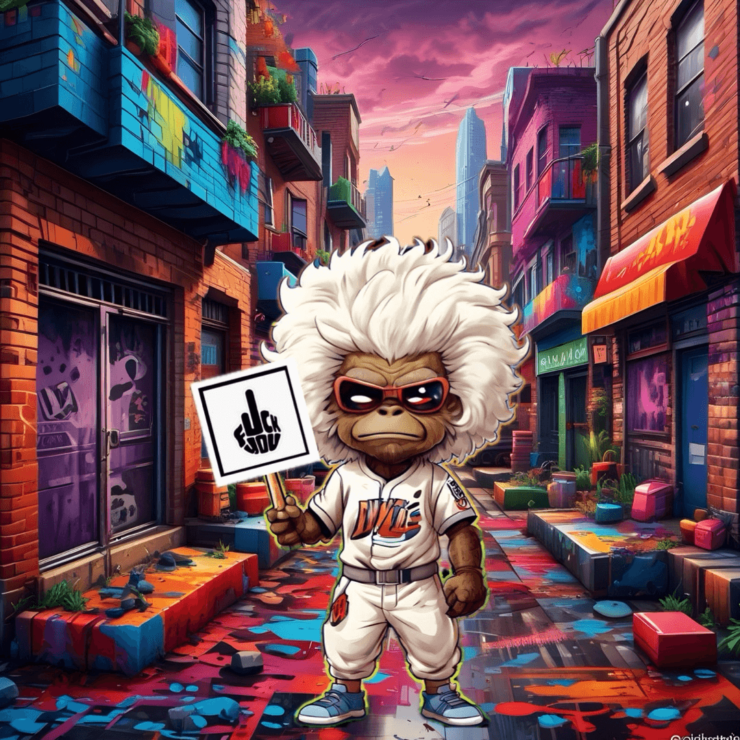 Jobu V1 Founder #075 — Graffiti Alley background