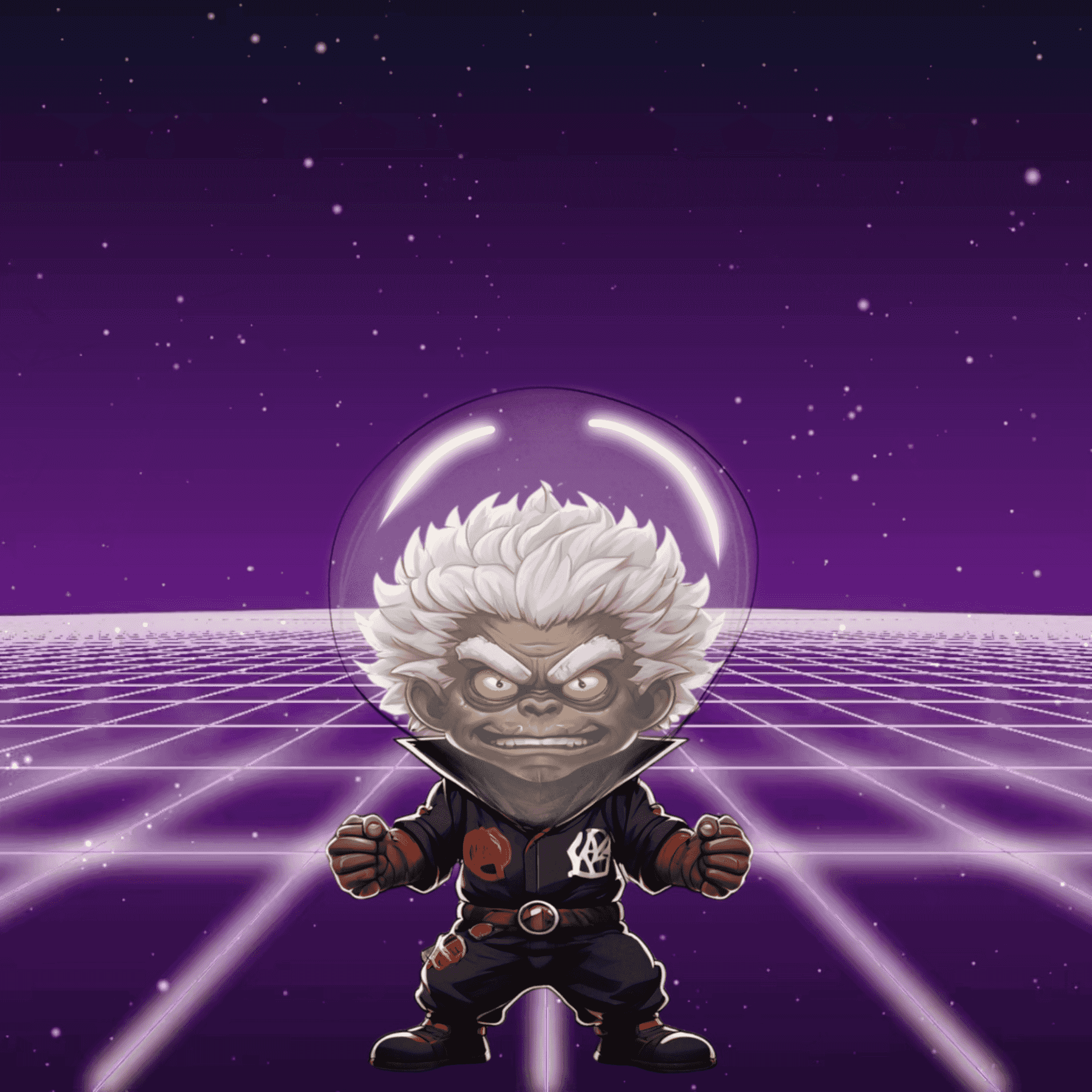 Jobu V1 Founder #080 — Synth Grid background