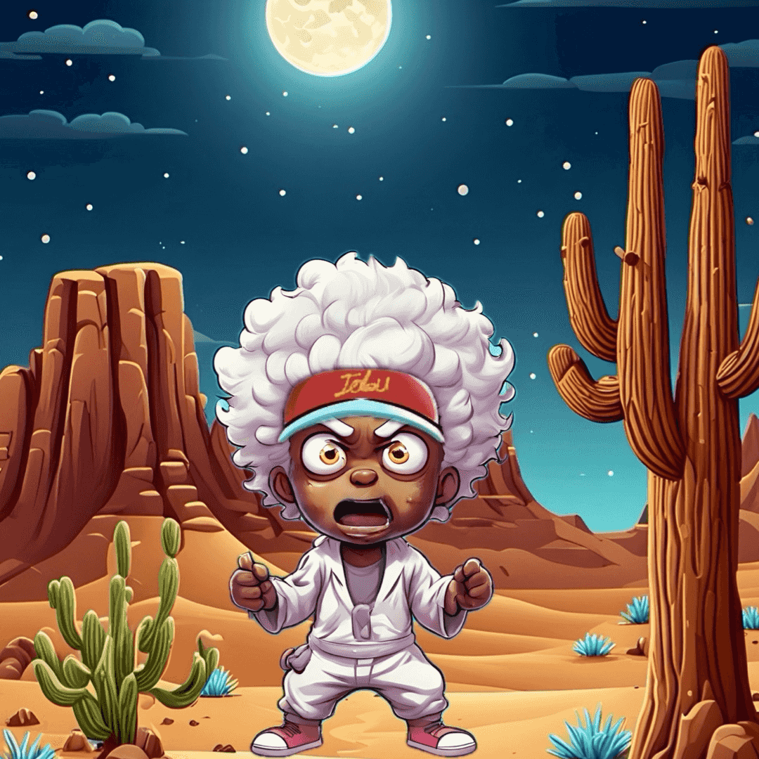 Jobu V1 Founder #084 — Desert Night background