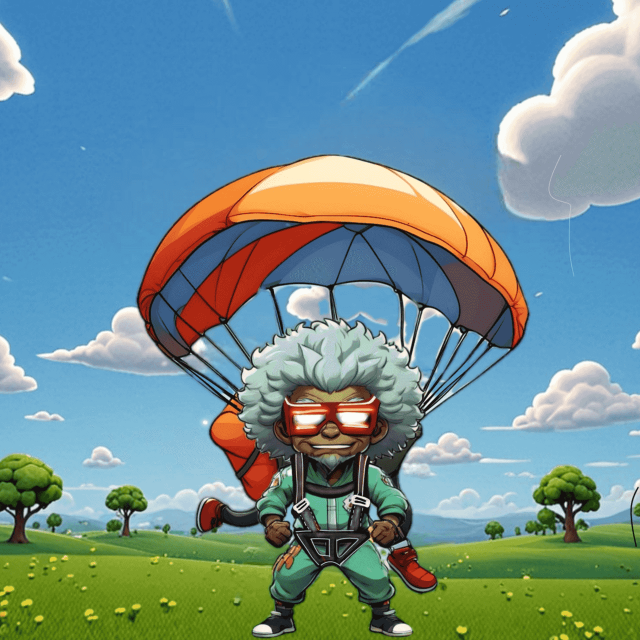 Jobu V1 Founder #088 — Skydive background