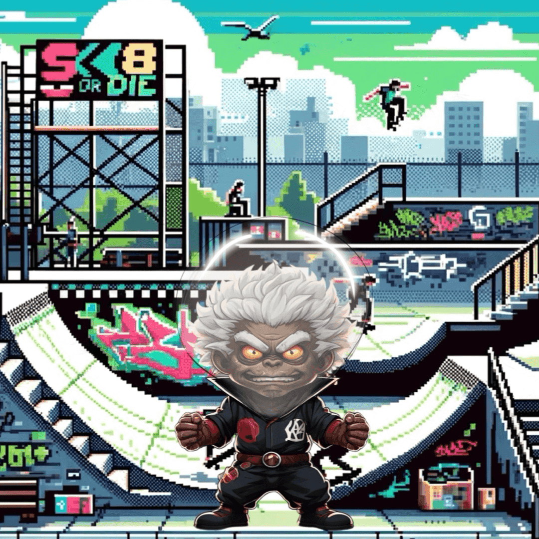 Jobu V1 Founder #095 — Skate Park background