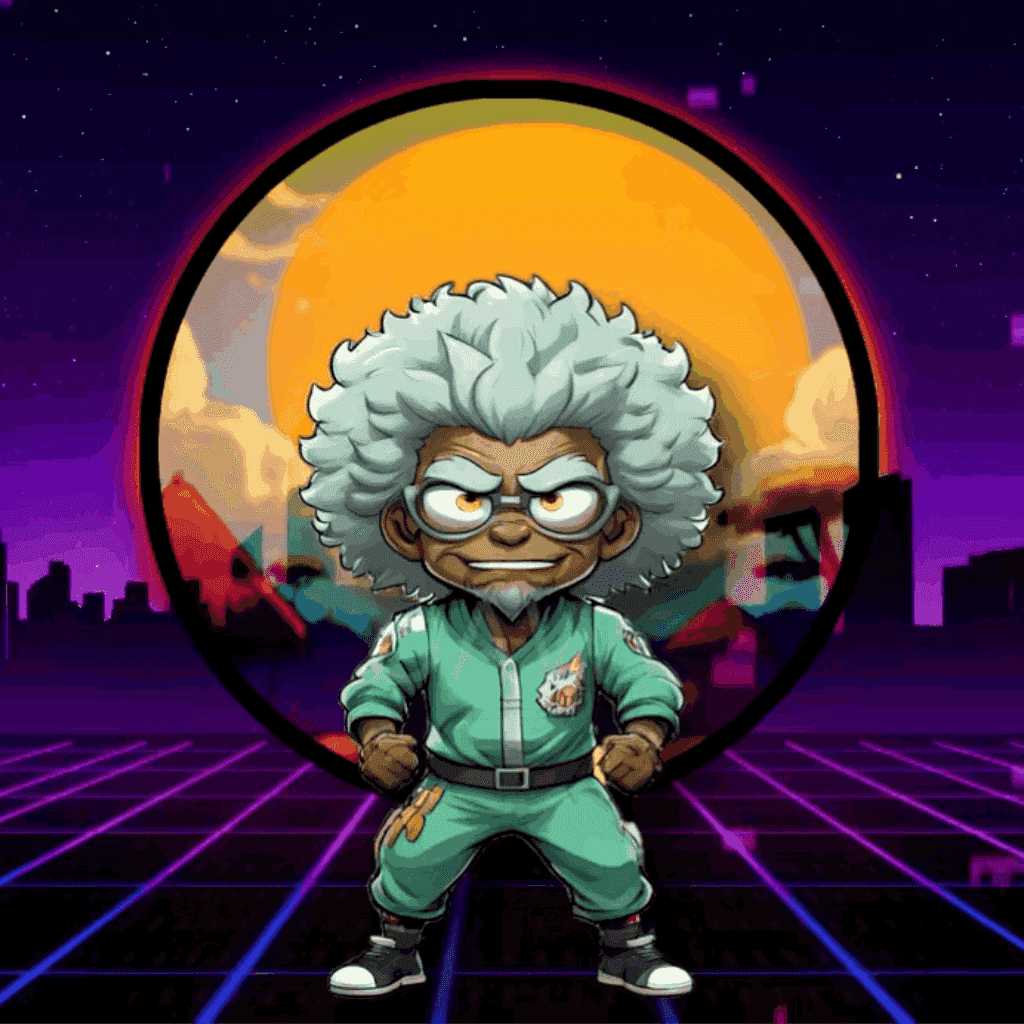 Jobu V1 Founder #099 — Blood Moon background